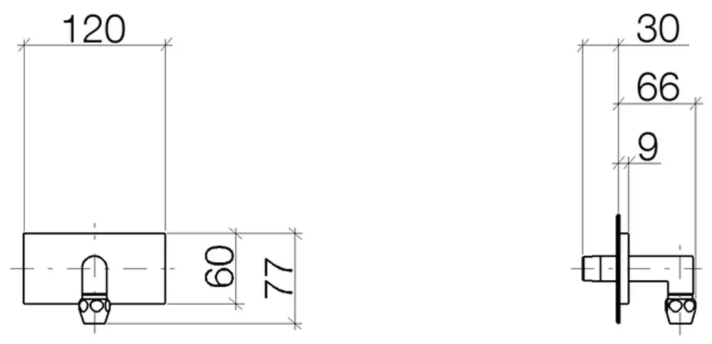 DORNBRACHT Abdeckplatte SERIENNEUTRAL 12700979 Platin, 12700979-08 Galeriebild 1